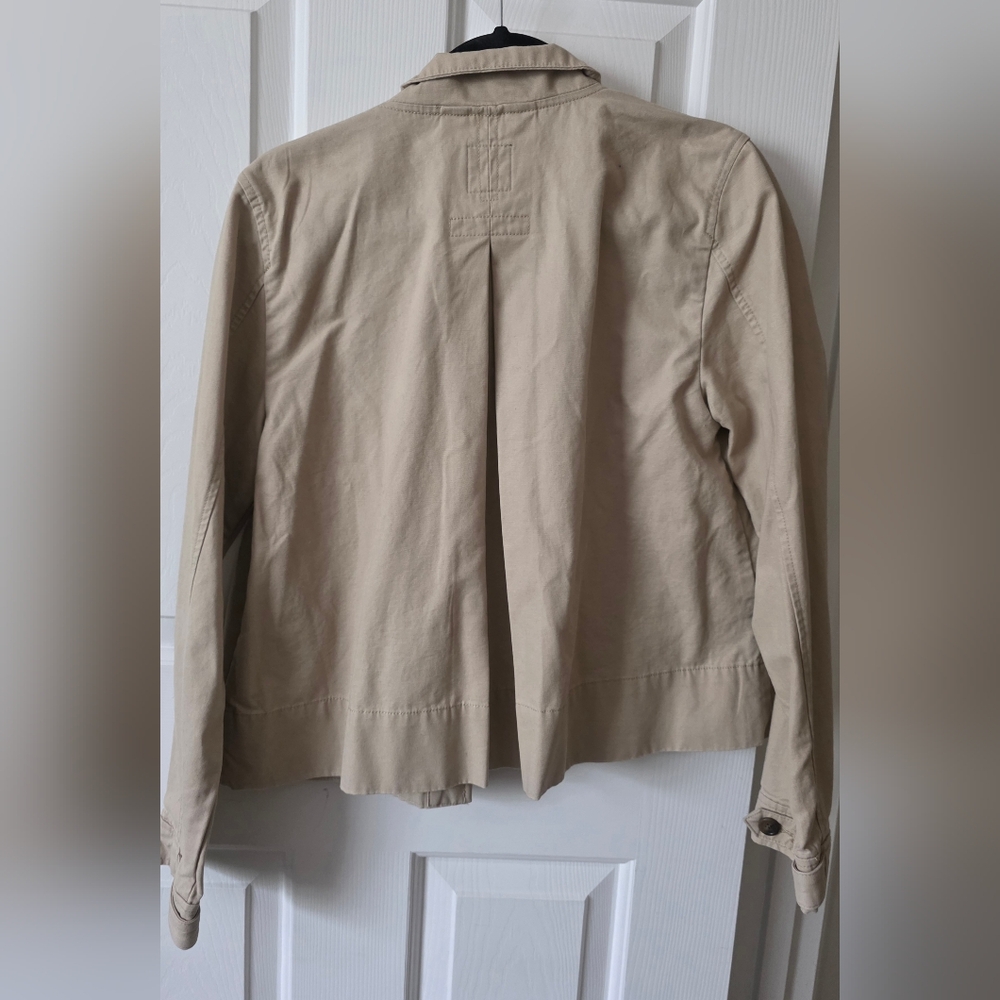 GAP Tan Utility Jacket with Button-Flap Pockets - image 3